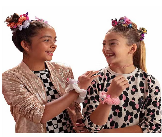 ربطة شعر لامعة لحفلات الأصدقاء من سكرانش ميز | إكسسوار لامع للأطفال